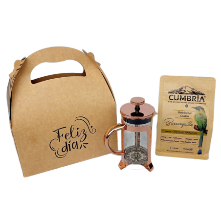 Kit Feliz Dia -  Cafe Prensa Bronce