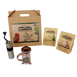 Kit 2 cafes Prensa Bronce y Molino