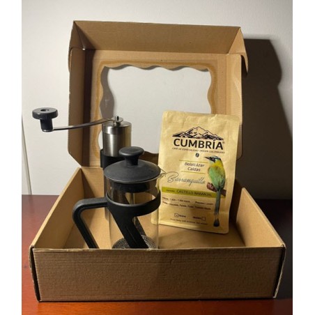 Kit cafe prensa y molino